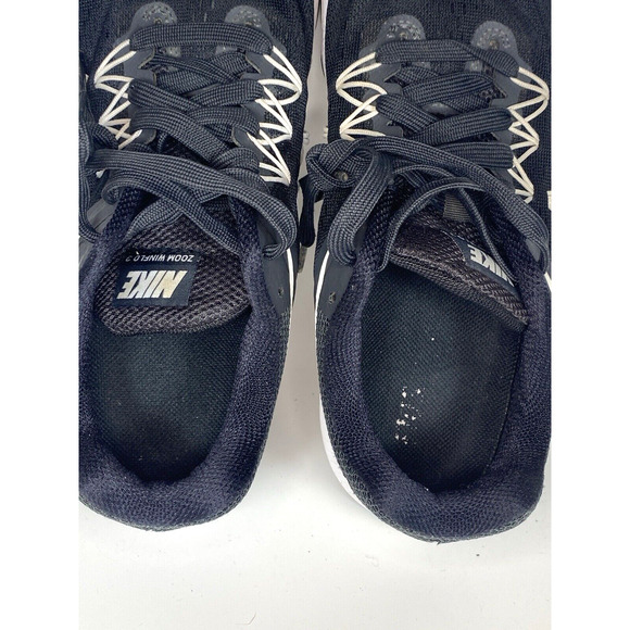 Nike Women's Zoom Winflo 3 Size 9.5 Black White Running Training Athleisure Gym - Picture 10 of 11